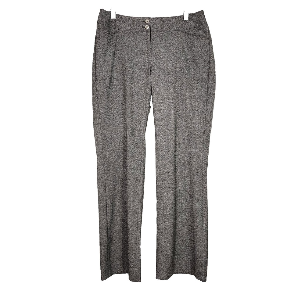 WHBM Size 6R Gray Bow Back Modern Boot Cut Dress Pants White House Black Market